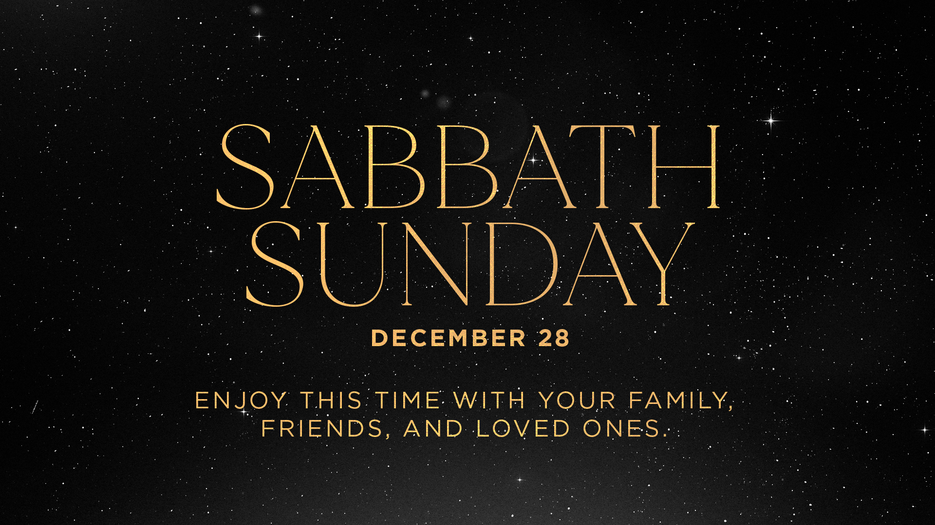 Sabbath Sunday