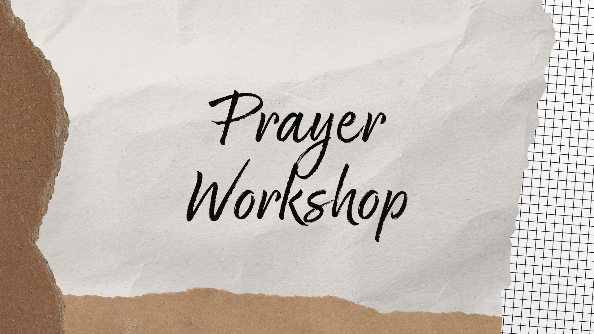 Prayer Workshop