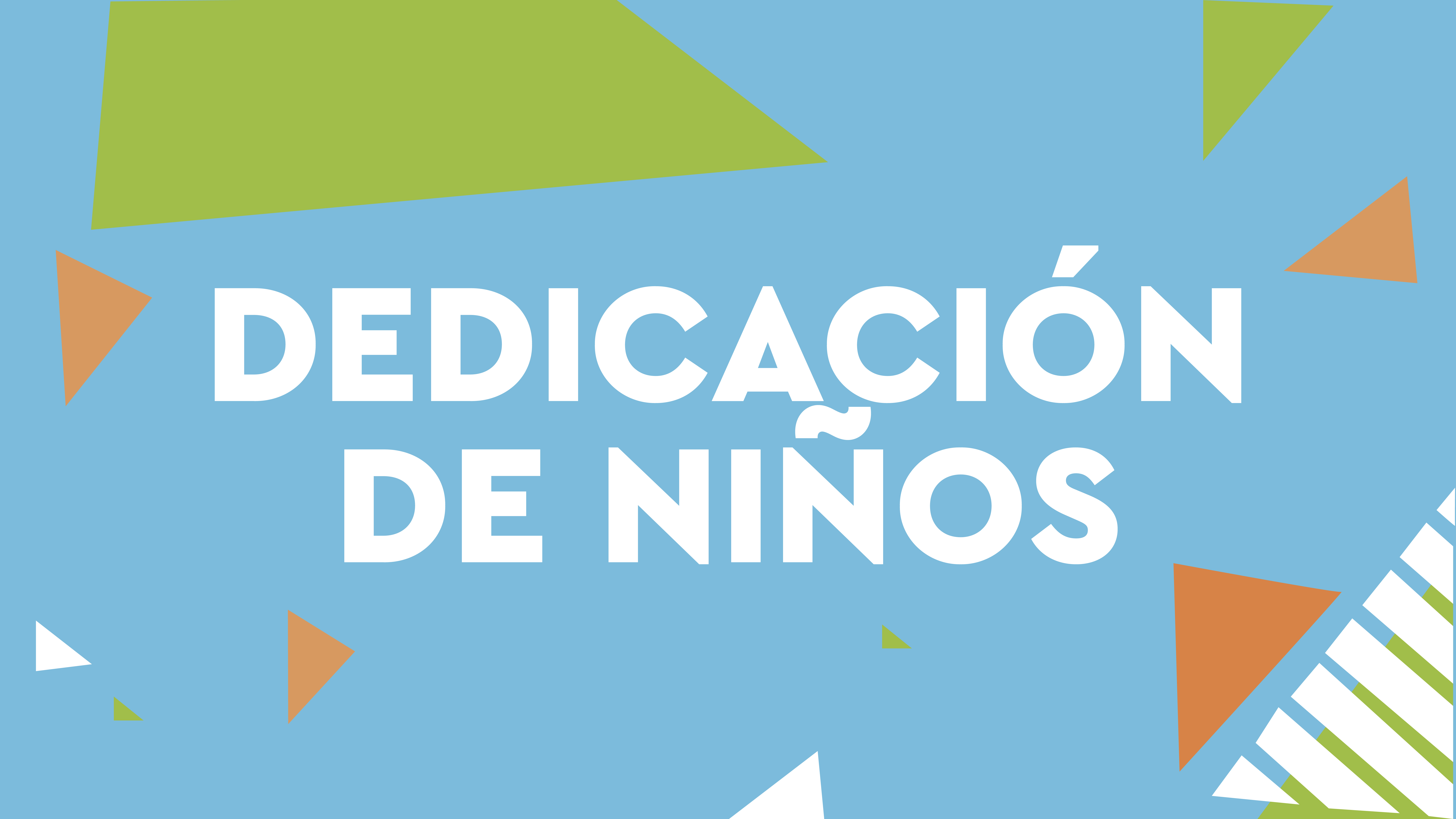 Dedicación de Niños